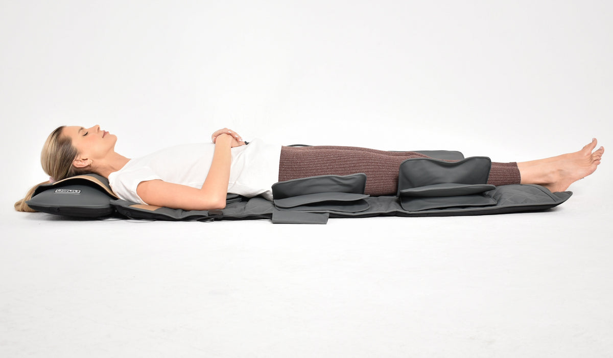Vibration Massage Mat For Back Massage For Armchair Mattress 170x60 cm Grey Brand no brand