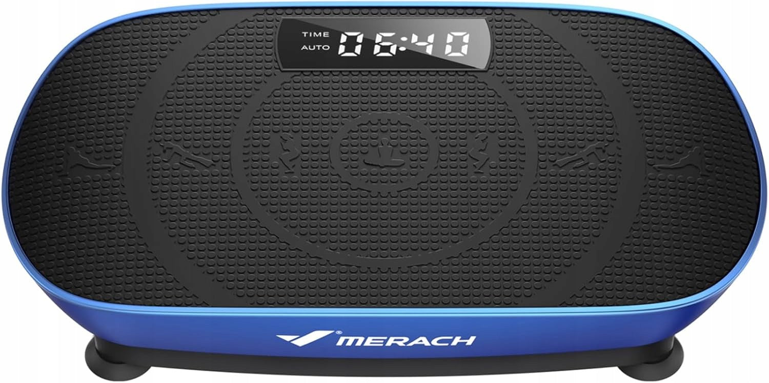 Vibration Platform, 10 Levels, Bluetooth, LED, Under 65dB Blue