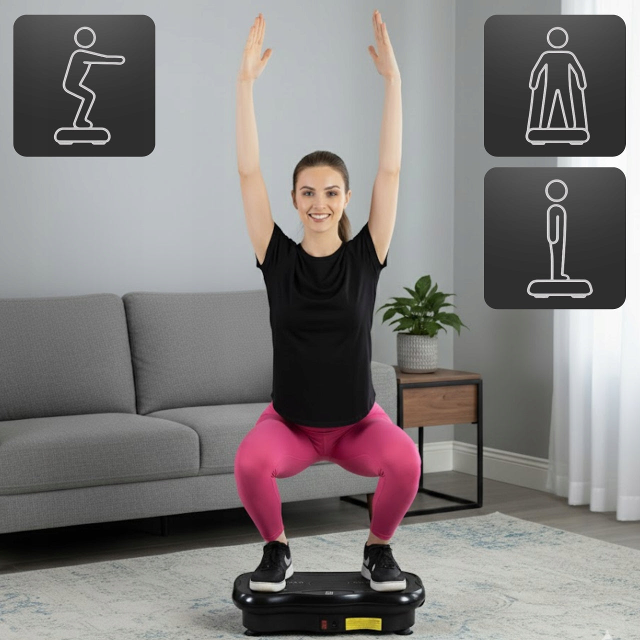 Vibration Platform for Exercise Vibrating Training Massager with Remote Control Packaging status original