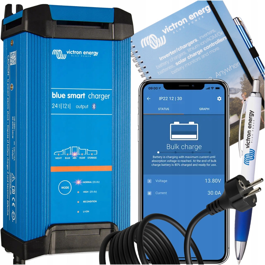 Victron Blue Smart IP22 Charger 24/12 (1) 24V 12A REV2 Rectifier Charger