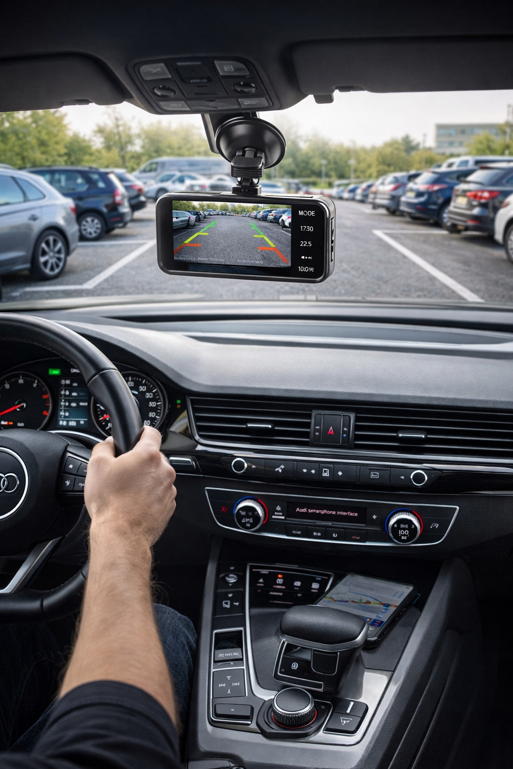 Video Car DVR Full HD 1920x1080 2 Cameras 170° 2in1 Brand Kopier