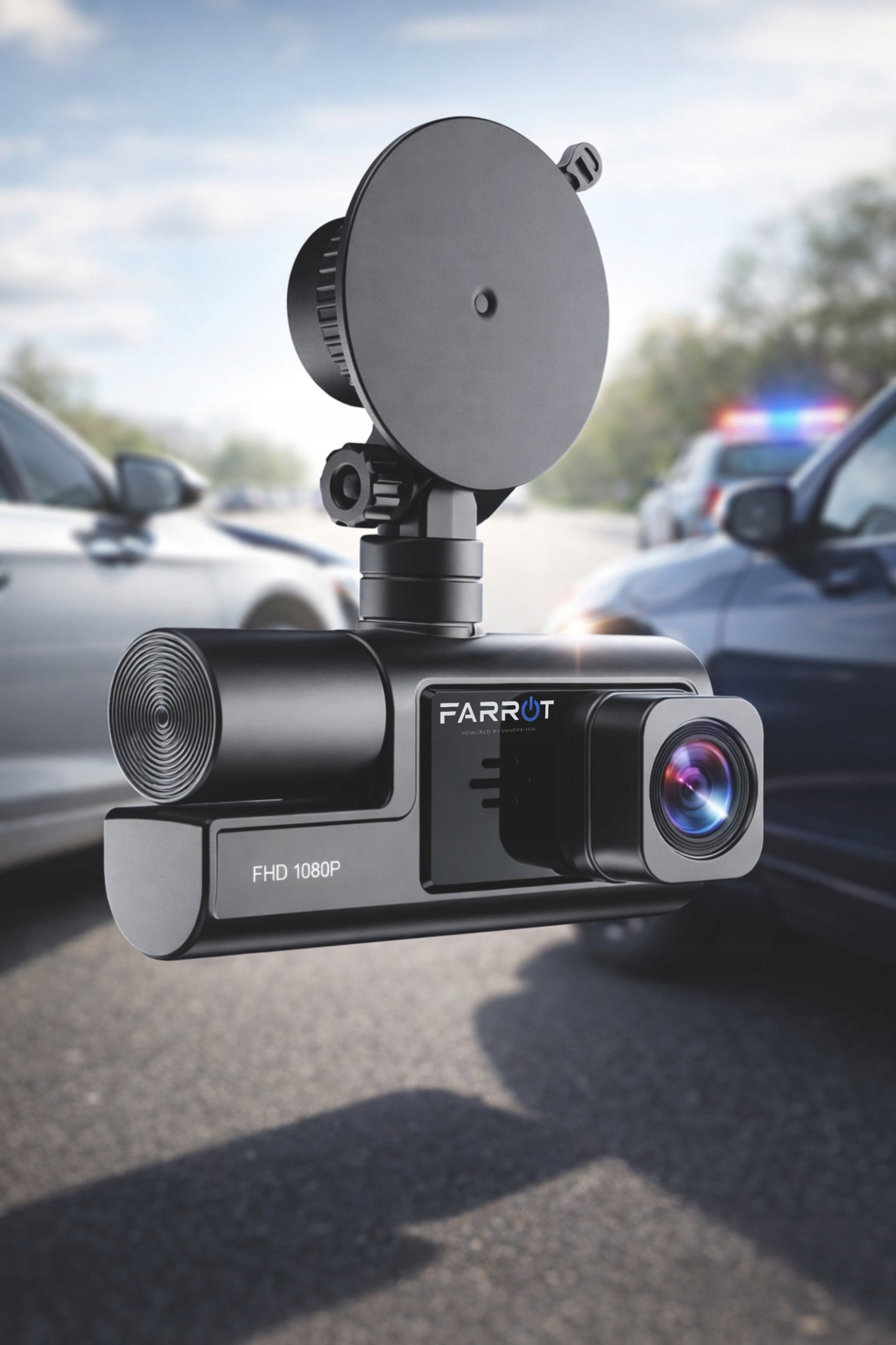 Video Recorder Car Camera 3in1 Front Interior Rear WiFi Full HD Model Full HD Wifi