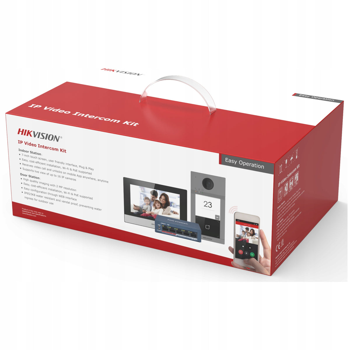 Video intercom DS-KIS604-S Hikvision Wired Outdoor With Video Camera Packaging status original