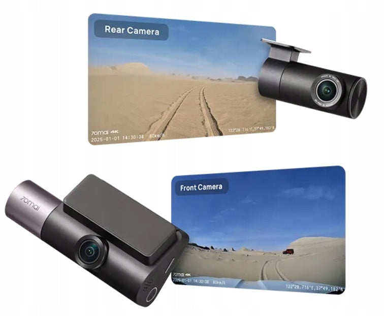 Video recorder 70MAI T800 + Rear camera RC24 + microSD card 256GB Brand 70mai