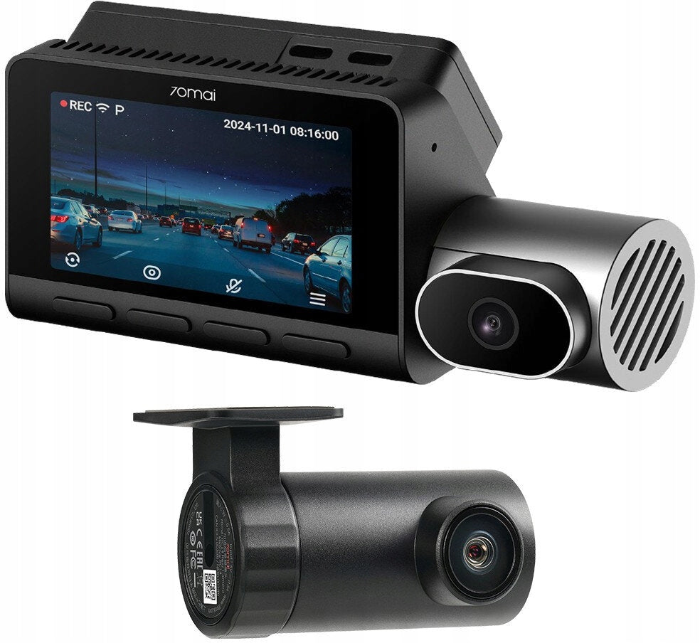 Video recorder 70MAI T800 + Rear camera RC24 + microSD card 256GB