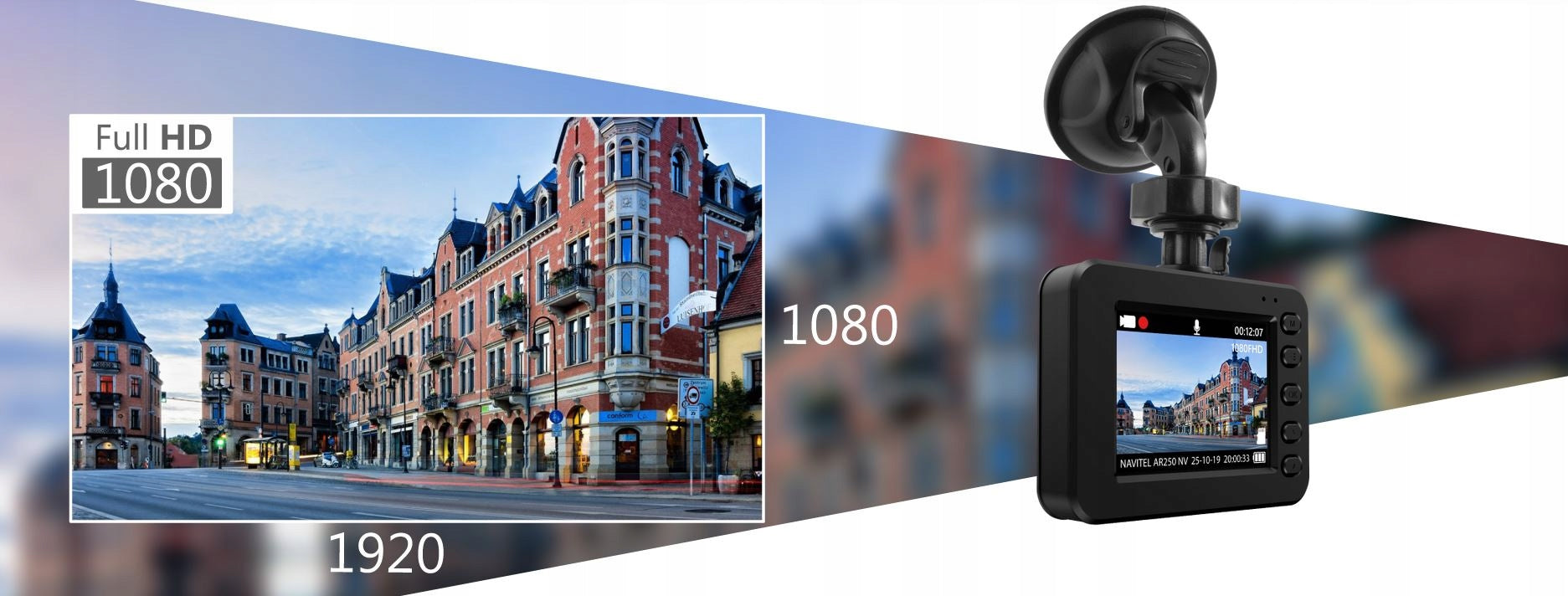 Video recorder Navitel DVR AR 250 NV FullHD Model AR250 NV