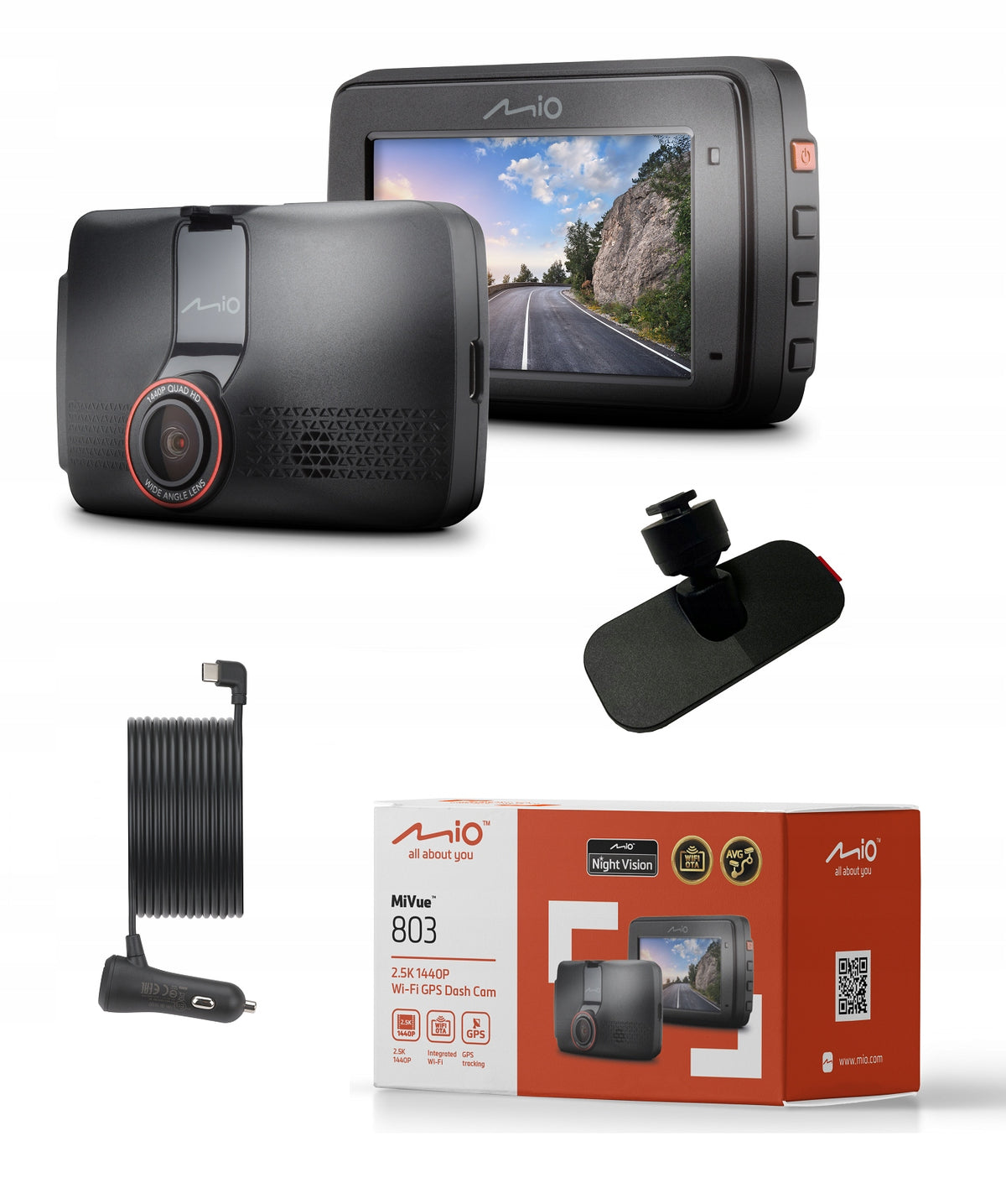 Videófelvevő MIO MiVue 803 WIFI GPS 2.5K 1440P
