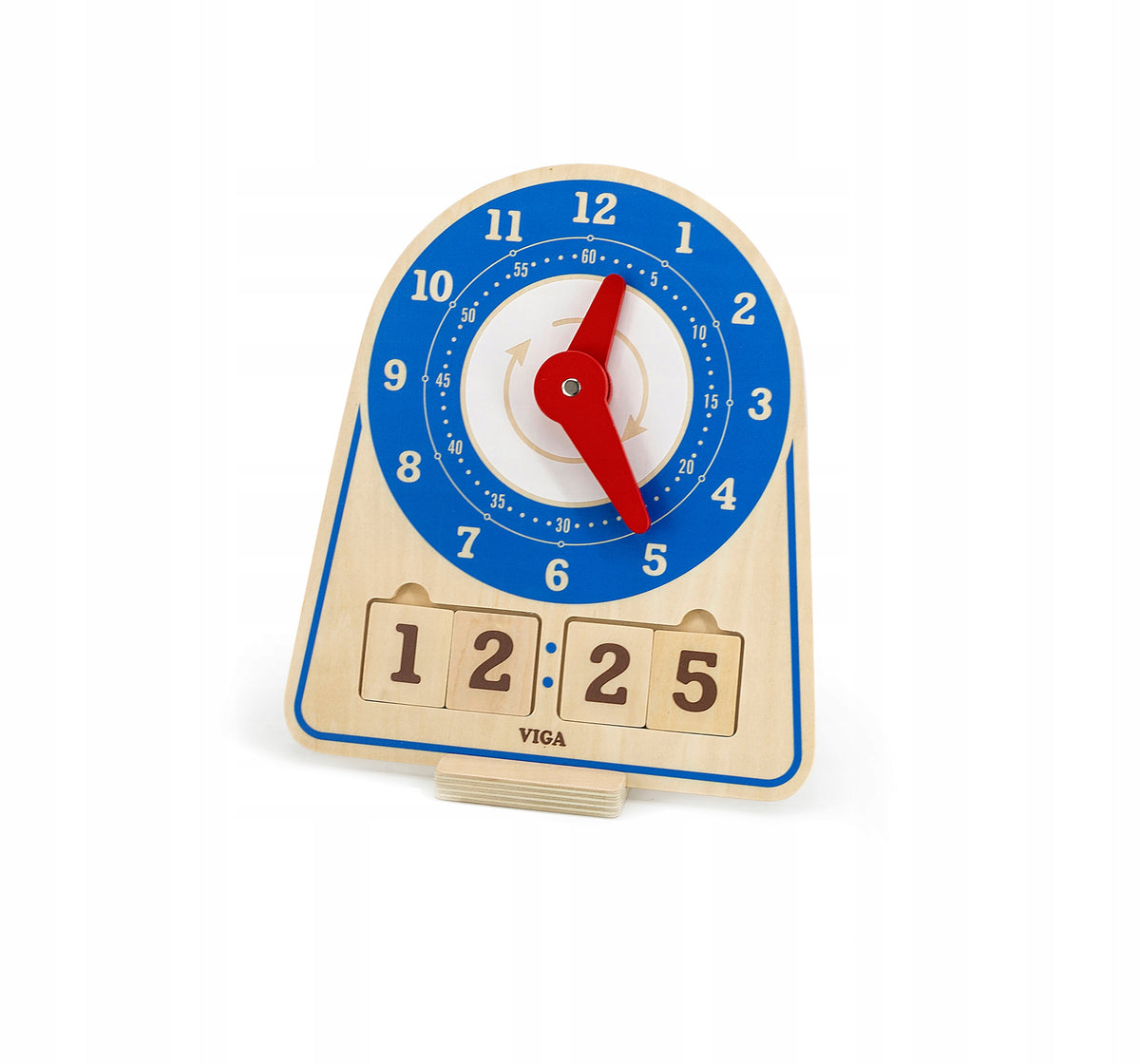Viga 44547 Wooden clock - learning hours Brand Viga