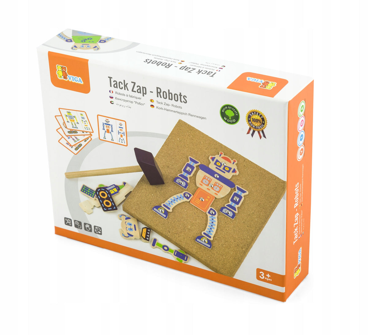 Viga 50335 Cork nailer - robot Kid's age 3＋ years