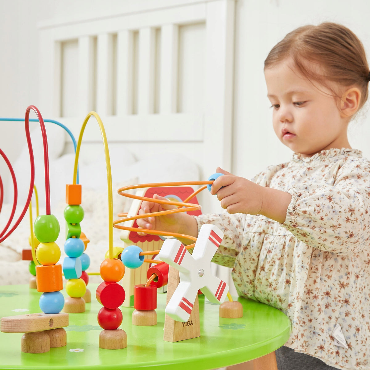 Viga Wooden Educational Table Sensory Interleaved XXL Montessori Brand Viga