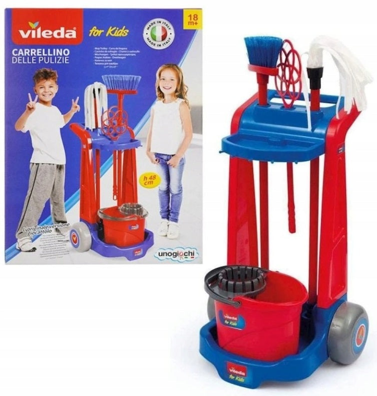 Vileda cleaning trolley for children with accessories - mop, broom, 3+ Manufacturer code 01200/1279