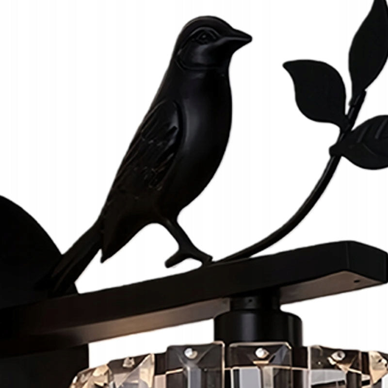 Vintage Clear Glass Bird Wall Lamp Modern Metal E27 Sconce Bedroom Fixture Manufacturer code G07640417509807