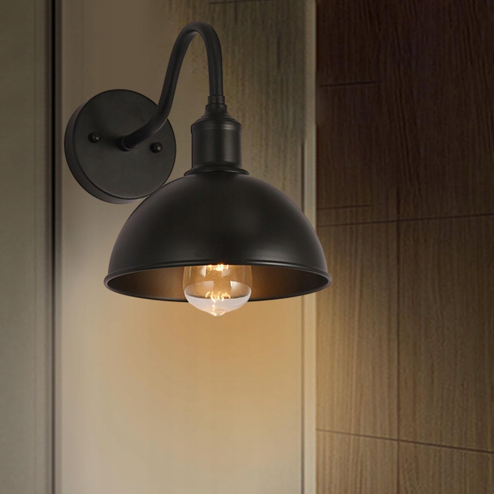 Vintage Style Wall Sconce Lamp, Rustic Wall Light, Bedside Style C, 36x20x28cm Color black