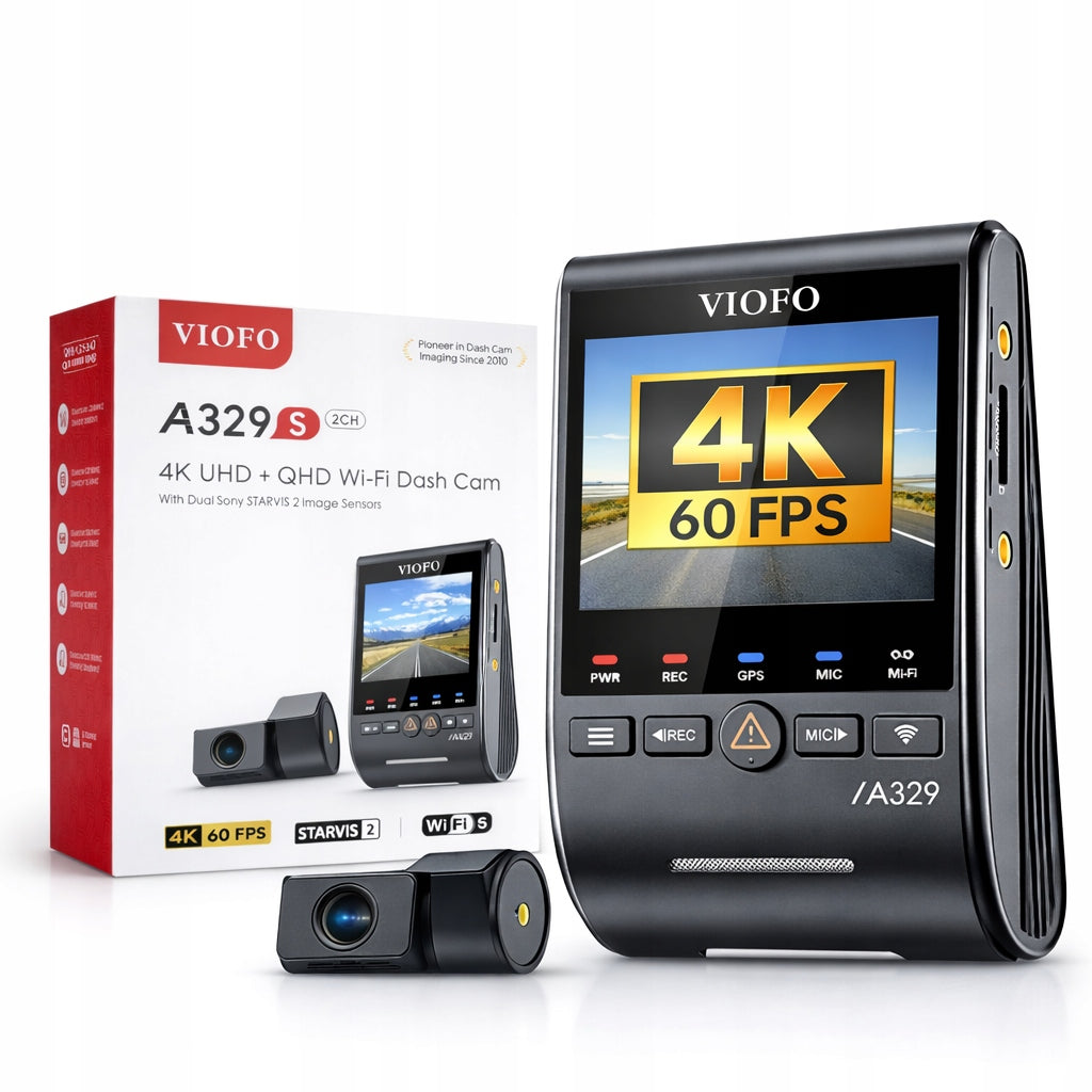 Viofo A329S 2CH car camera 4K HDR SSD SONY STARVIS 2 GPS