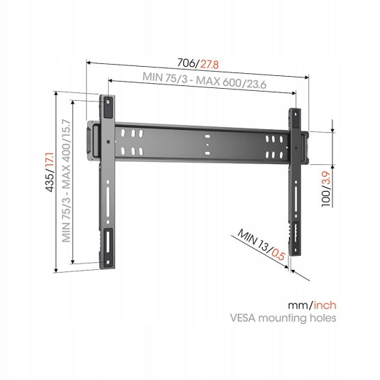 Vogels TVM 5705 | flat fixed TV mount from 40 to 110 inches Packaging status original