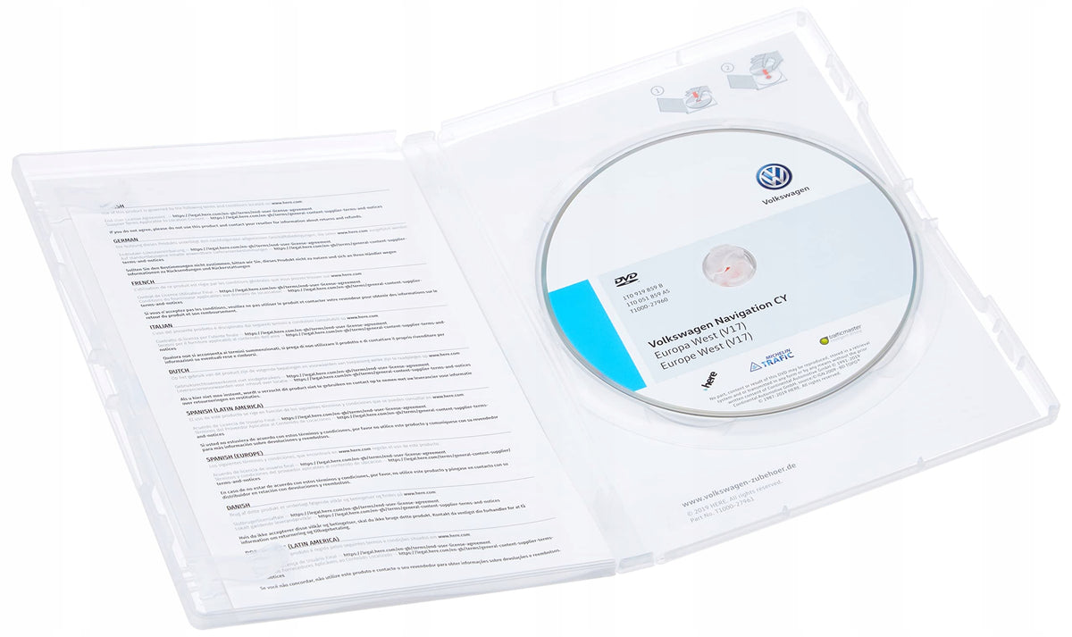 Volkswagen 1T0051859AS DVD-ROM Cy Europe West V17 to Rns 510/810