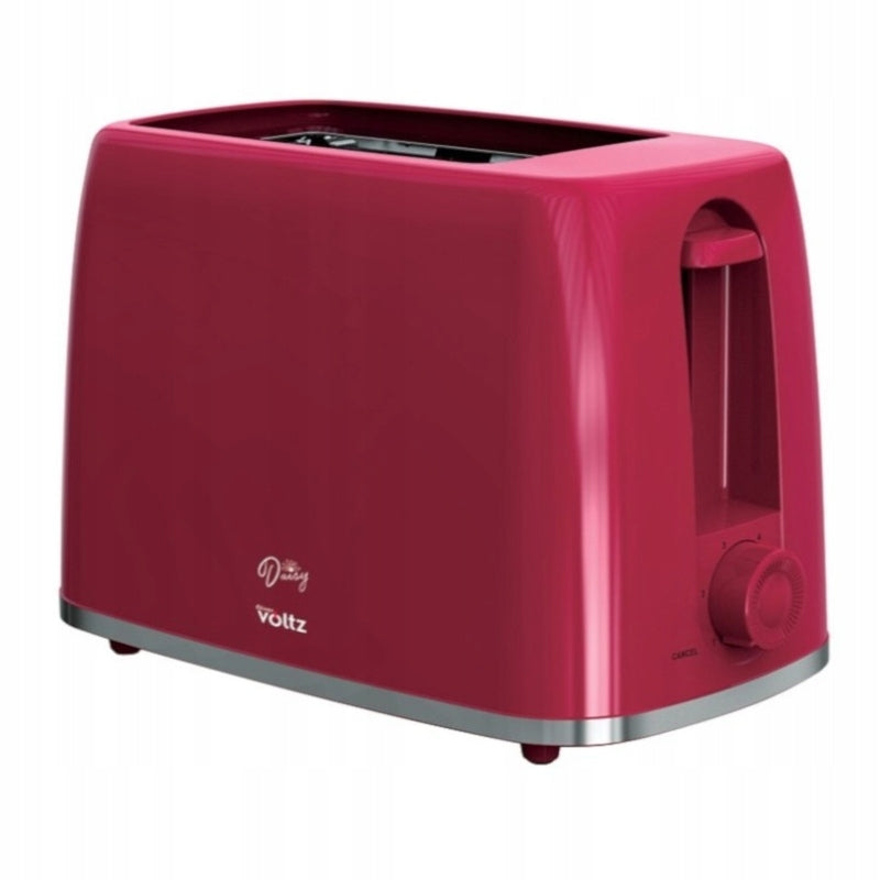 Voltz OV51440W, 700 W, 2 szeletes, 6 fokozat, Piros, Kenyérpirító