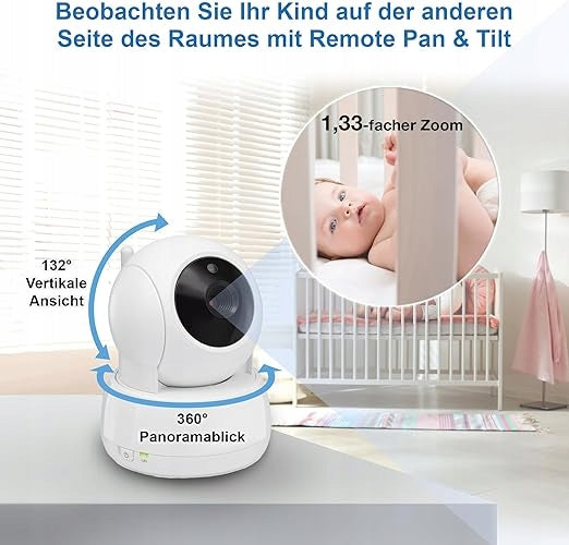 Vtech VM924 – Baby Monitor with 5" Screen (White) Manufacturer code 5213600