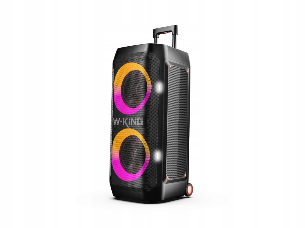 W-King T12 Bluetooth Speaker, 370W Peak, RGB, LED, Powerbank, Black Manufacturer code T12-BLK
