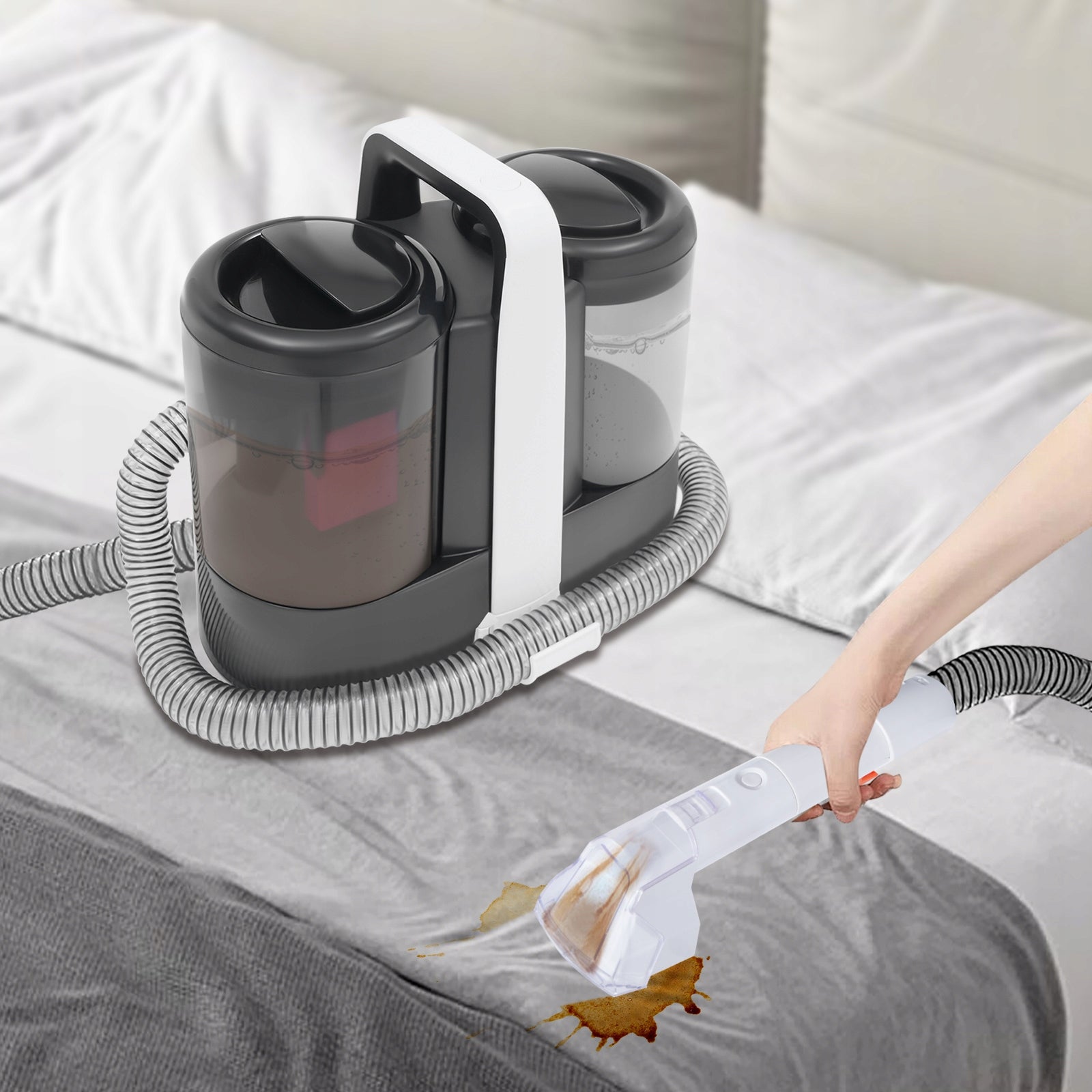 W07 Fabric Cleaning Machine Clean water tank capacity 1.5 l