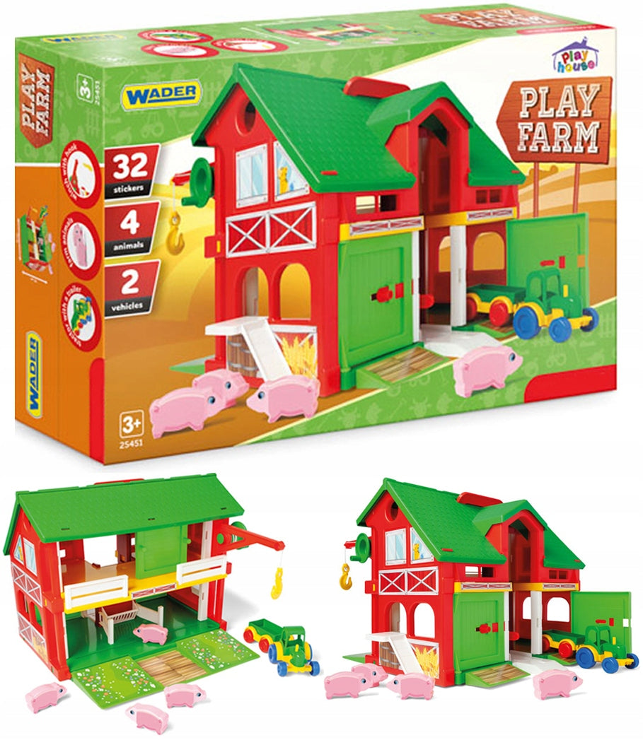 WADER PLAY HOUSE FARM BUNK HOUSE FARM PIGS 4pcs 3+ 25451