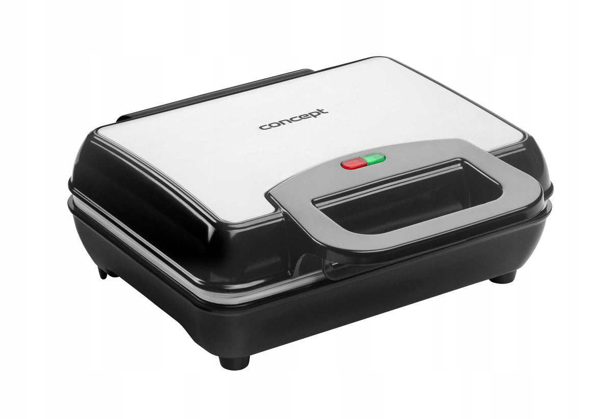 WAFFLE IRON CONCEPT VF3040 CERAMIC TILES STAINLESS STEEL 1000W BLACK