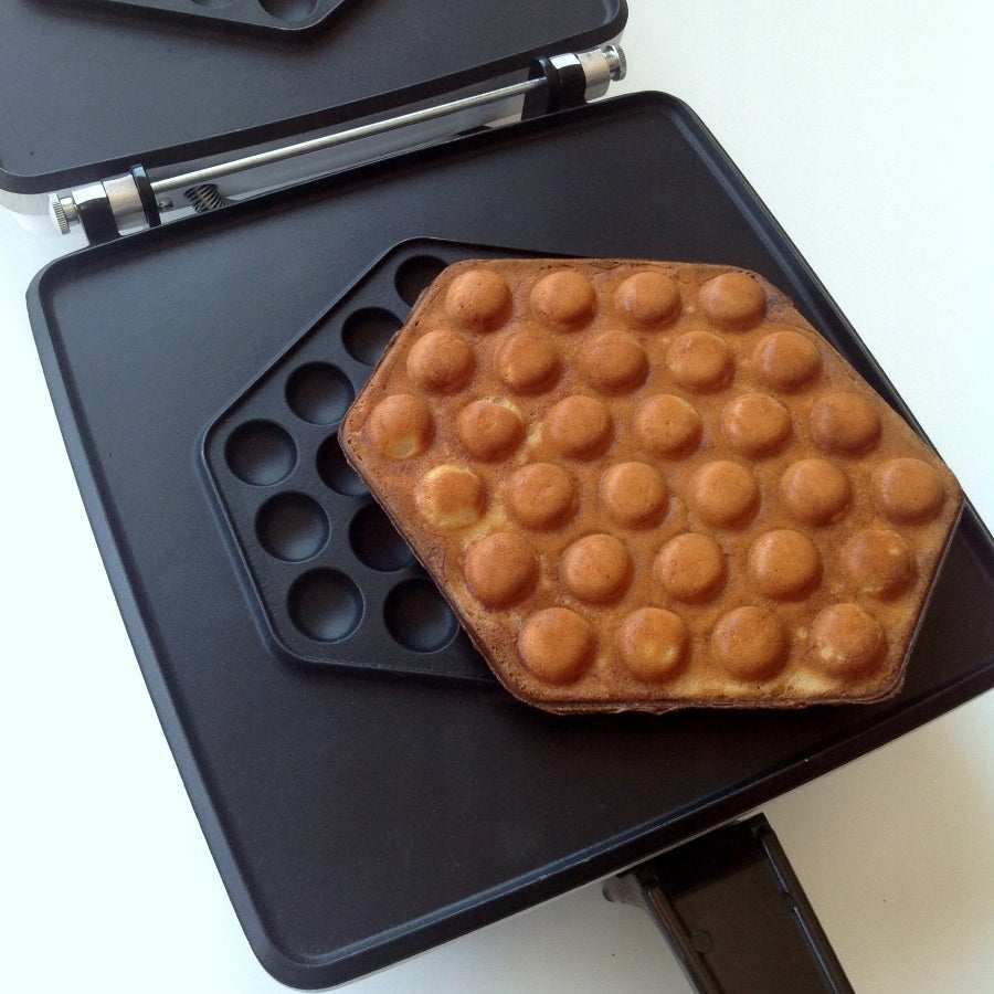 WAFFLE IRON DEZAL BUBBLE MINI 1300W BLACK + FREEBIES!!! Brand Dezal-Pro