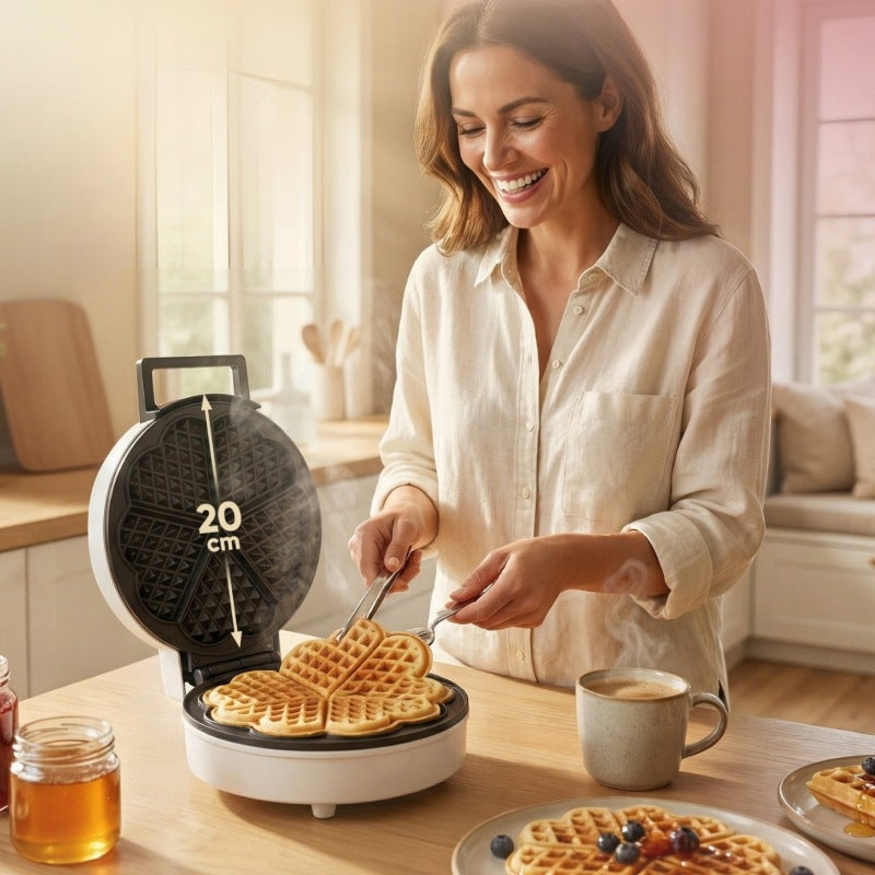 WAFFLE MAKER 1200W WAFFLE MAKER 5 WAFFLE HEART NONSTICK Manufacturer code 264832