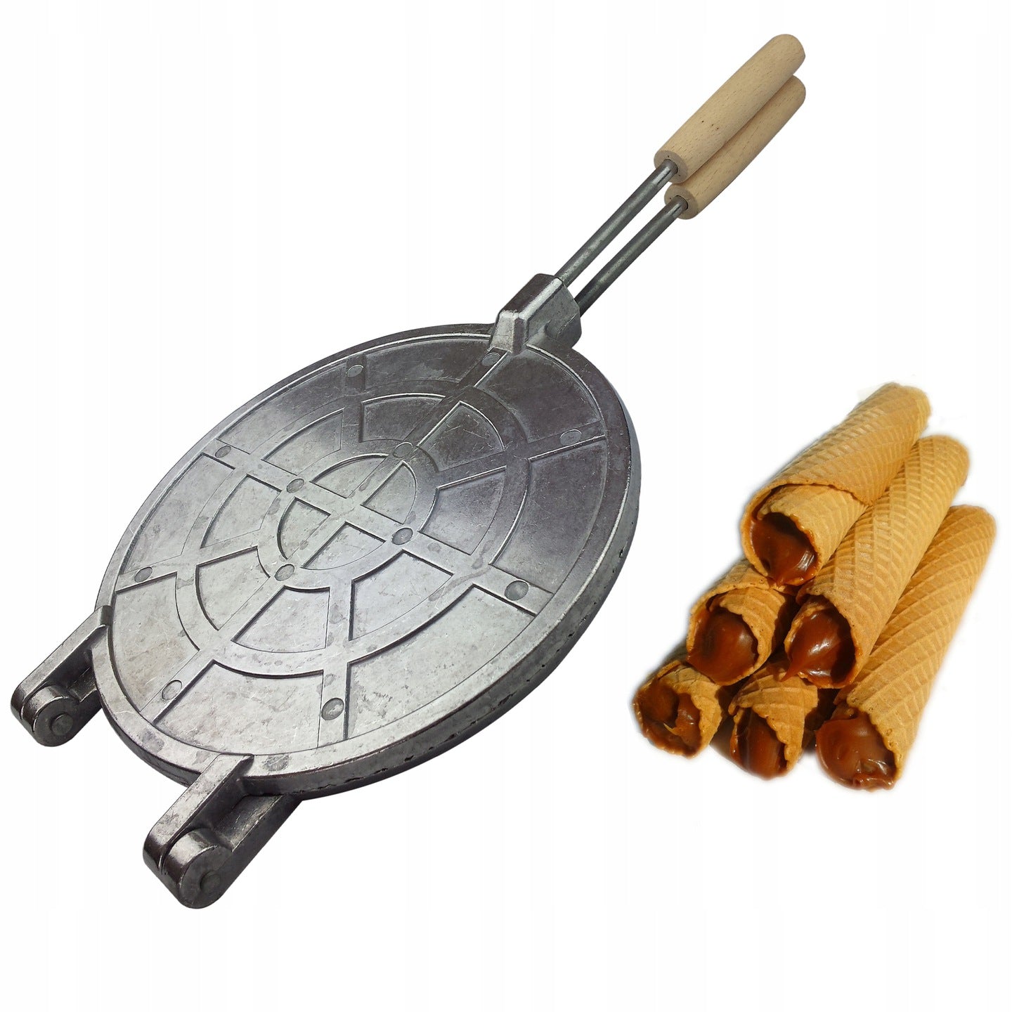 WAFFLE MAKER TOASTER FORM FOR COOKIES TUBES WAFERS OK peanuts #75