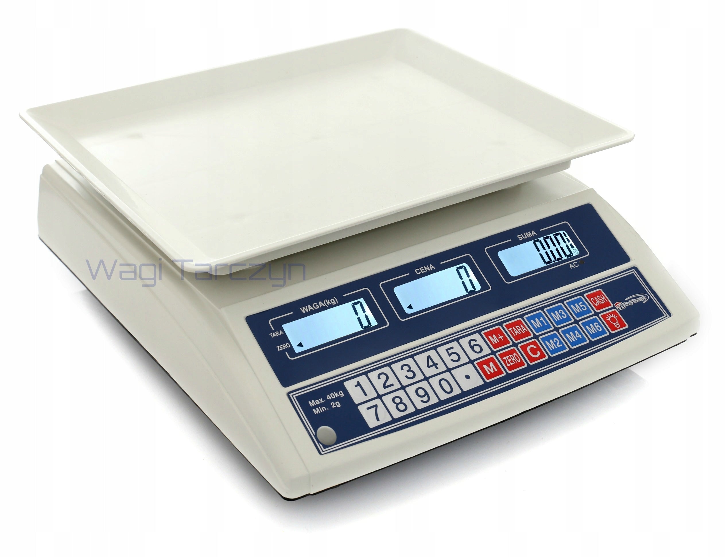 WAGI TARCZYN 40KG /2G SHOP SCALE ELECTRONIC GASTRONOMIC WAREHOUSE Product weight with unit packaging 5 kg