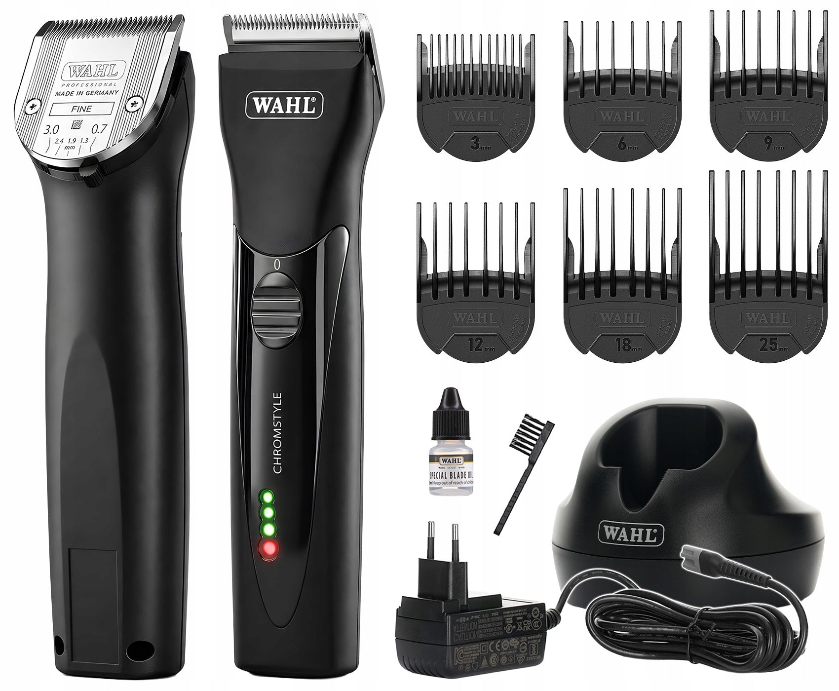 WAHL CHROMSTYLE PRO CORDLESS HAIR CLIPPER + 6 ATTACHMENTS Manufacturer code 1871-0473 Professional