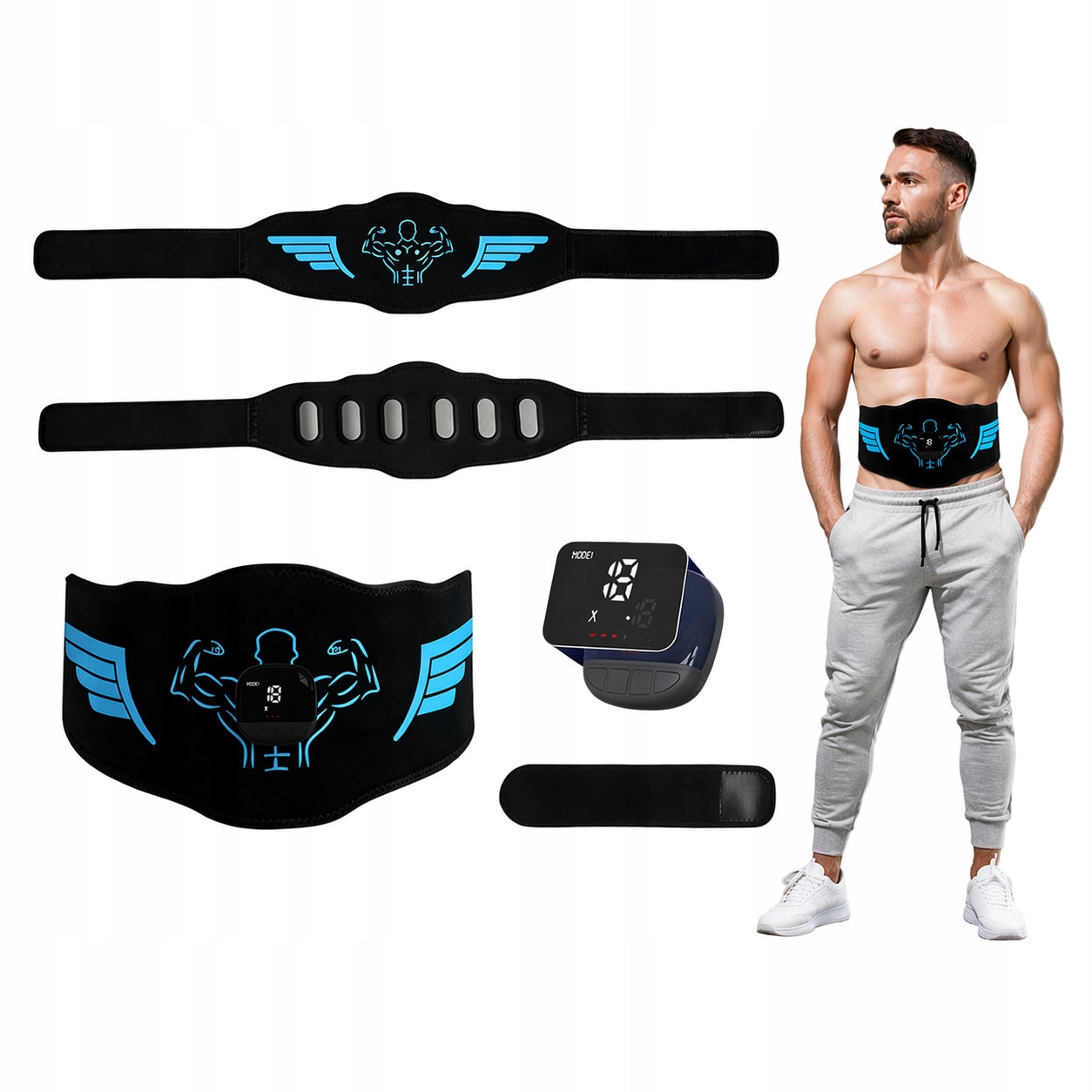 WAIST M5 slimming massage belt with TENS/EMS heating
