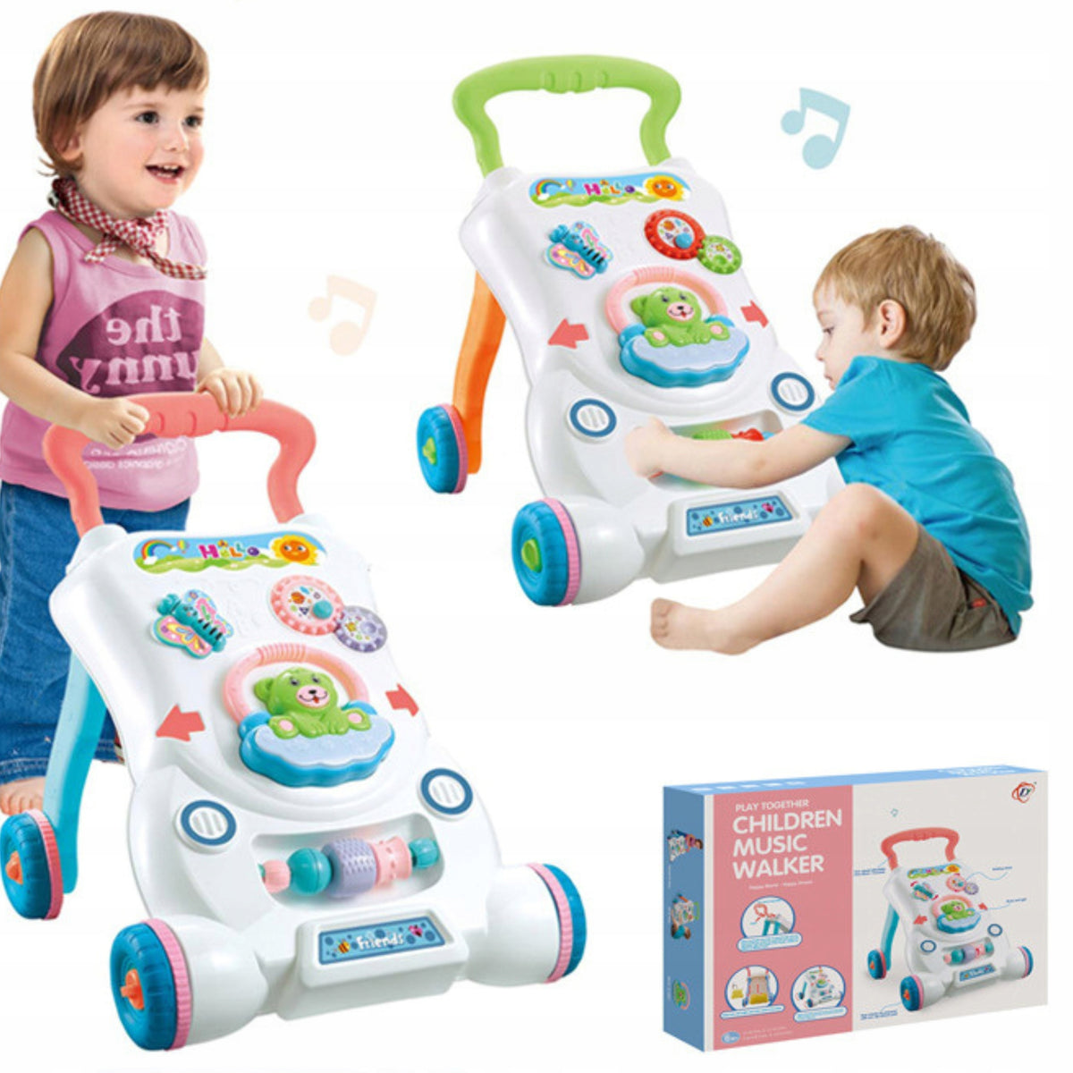 WALKER PUSHER EDUCATIONAL TABLE INTERACTIVE FIRST STEPS MUSIC CHILDREN EAN (GTIN) 5902601411061
