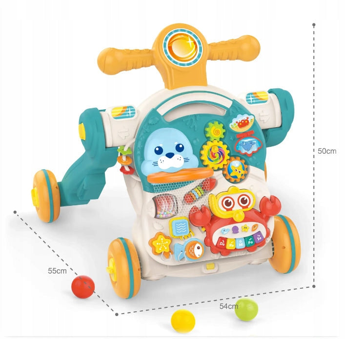 WALKER PUSHER FOR ONE YEAR OLD TWO YEAR OLD INTERACTIVE TABLE SOUND Brand Coil