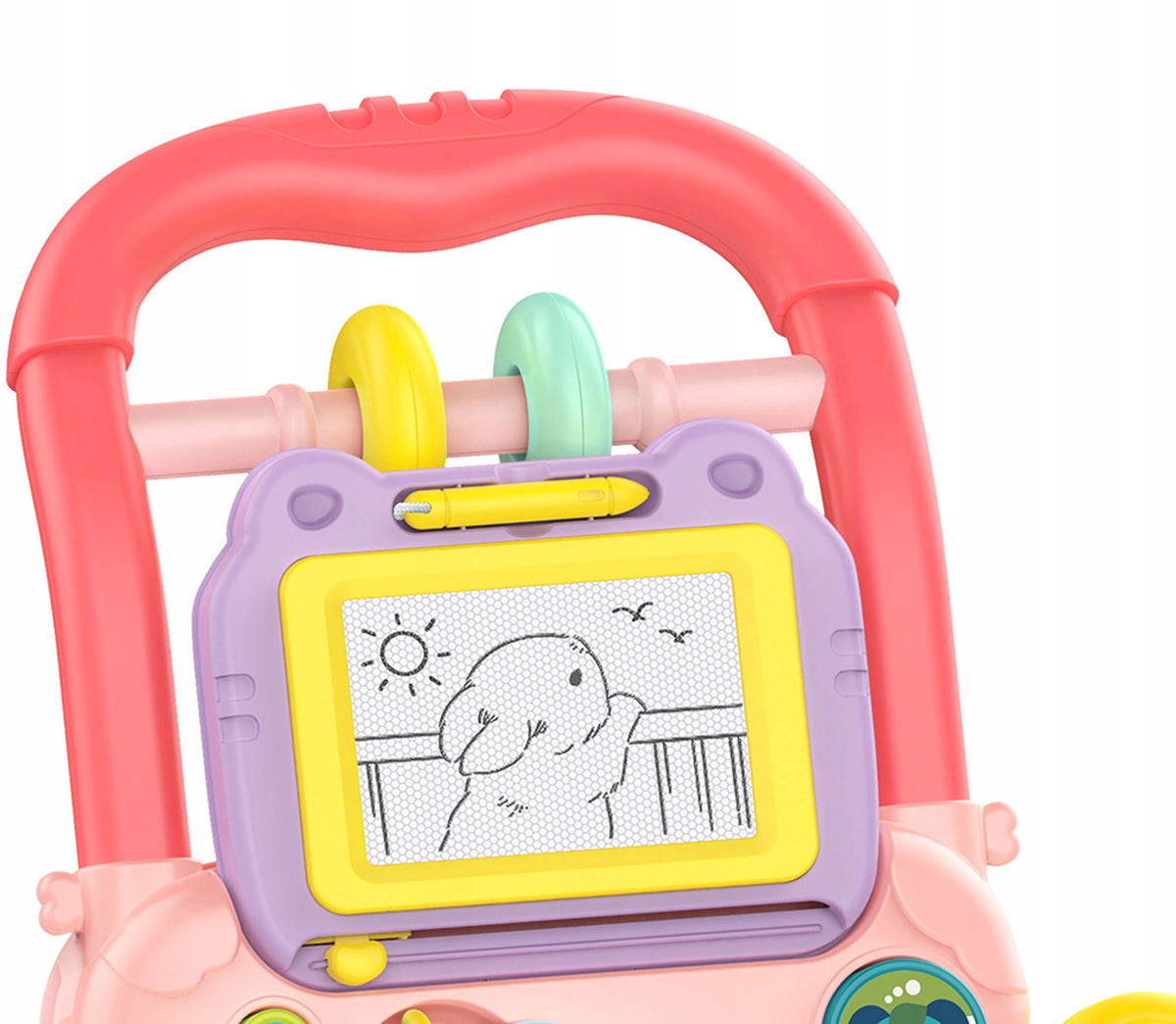 WALKER PUSHER INTERACTIVE EDUCATIONAL MUSICAL MELODIES MAGIC DRAWING BOARD WOOPIE Manufacturer code 1123