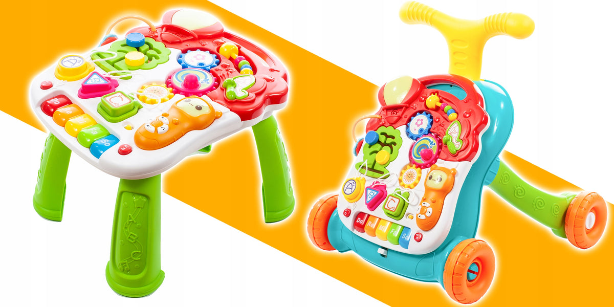 WALKER PUSHER INTERACTIVE EDUCATIONAL TABLE PANEL 5in1 FOR CHILDREN TODDLER Manufacturer code 107192