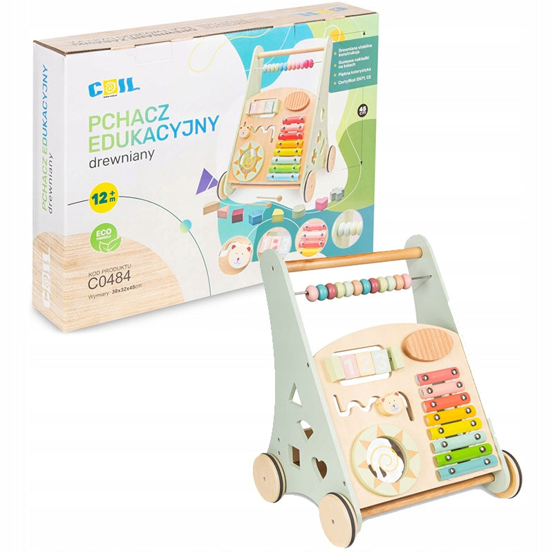 WALKER PUSHER INTERACTIVE FOR CHILDREN SOTER PASTEL