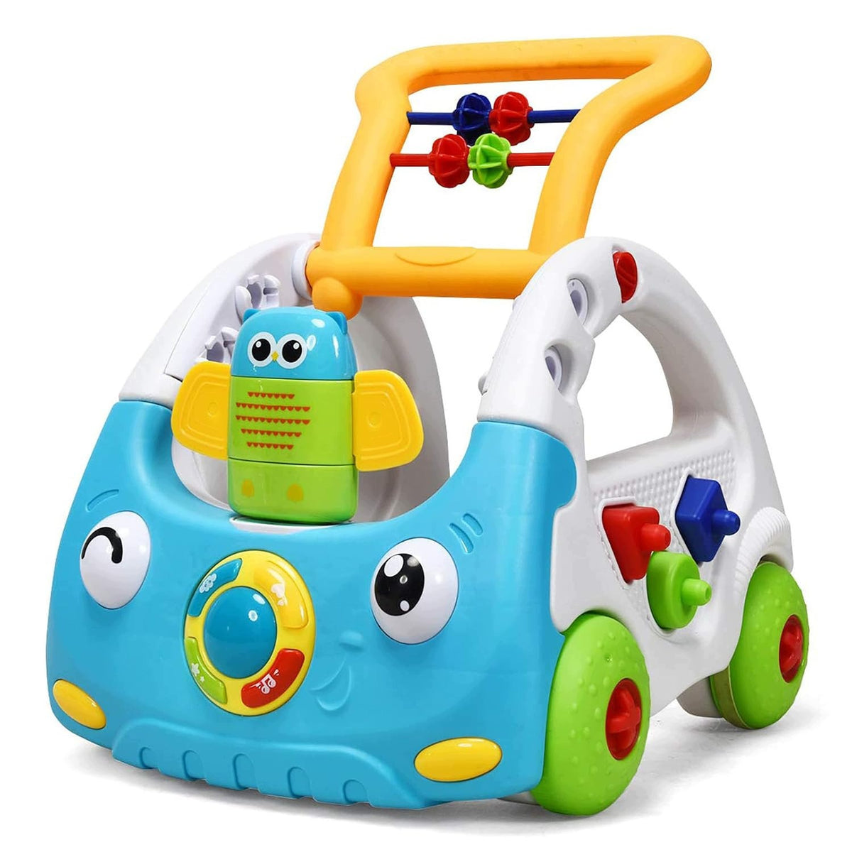 WALKER PUSHER INTERACTIVE RIDER SORTER CAR EDUCATIONAL SOUND AND LED Manufacturer code CHODZIK AUTO DLA DZIECI I NIEMOWLĄT
