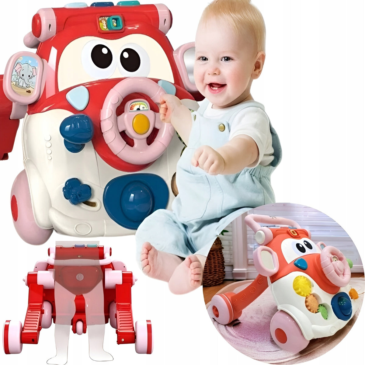 WALKER PUSHER Interactive for Children with Toy Panels +12 m