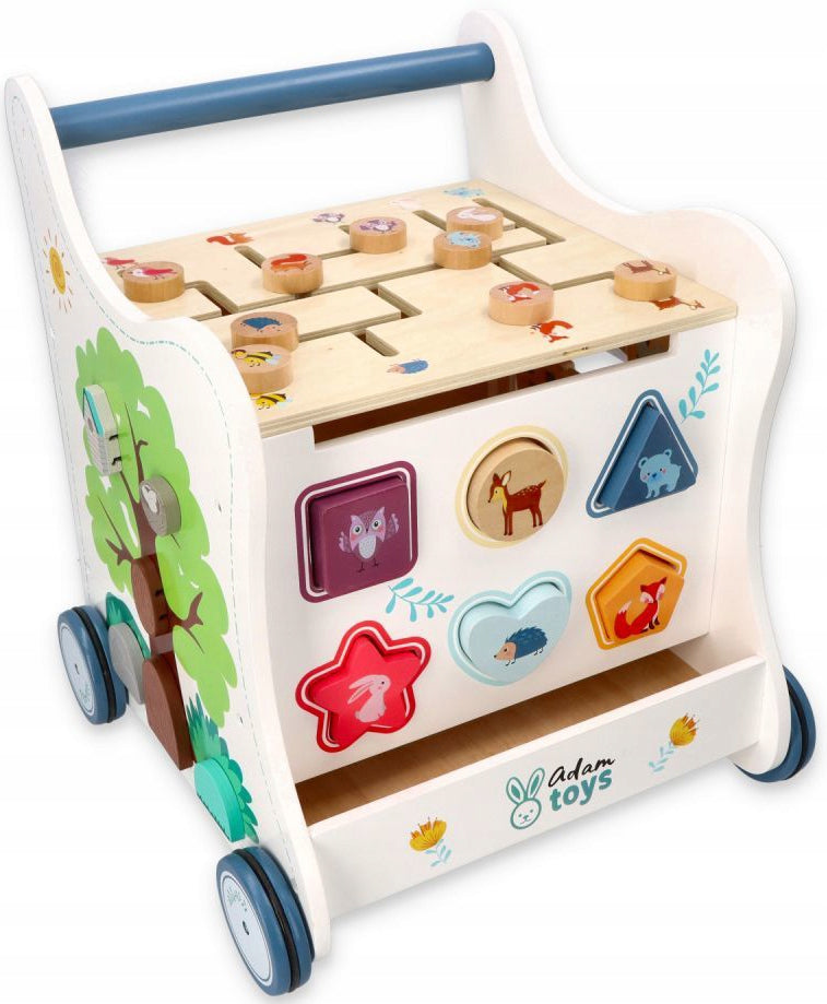 WALKER PUSHER WOODEN 5IN1 FOREST ADVENTURE SORTER