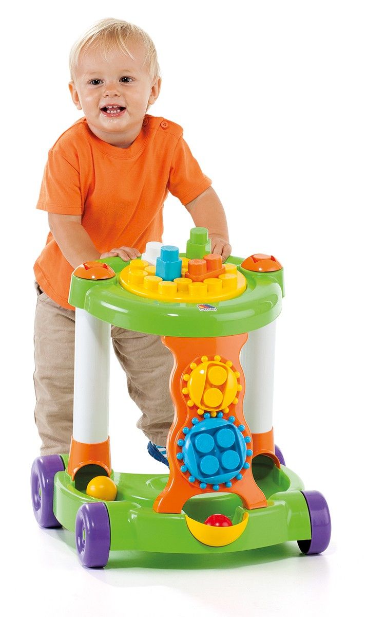 WALKER WITH BLOCKS GREEN (BLOCKS)