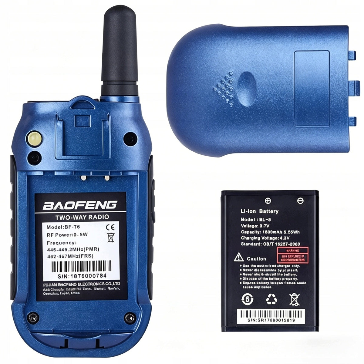 WALKIE TALKIE BAOFENG BF-T6 PMR LONG RANGE FOR CHILDREN Brand Baofeng