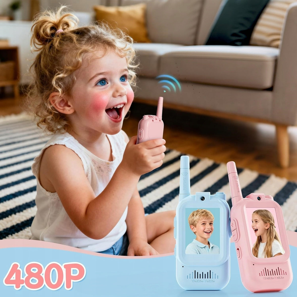 WALKIE TALKIE FOR CHILDREN WALKIE TALKIE WALKIE-TALKIES 2PCS LONG RANGE MONTESSA Brand no brand