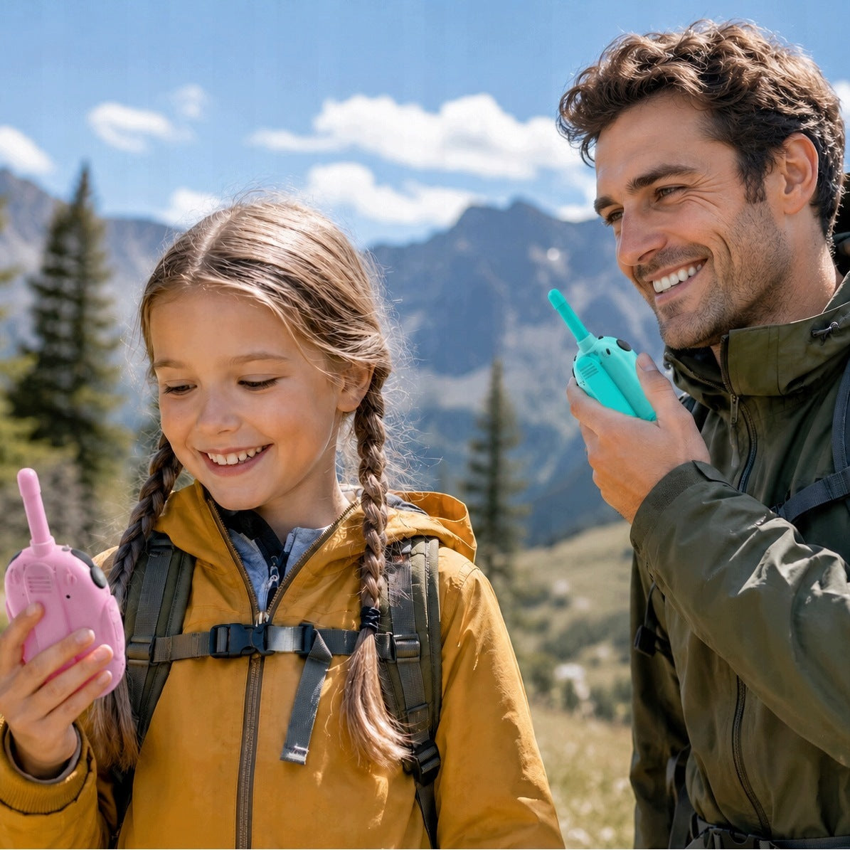 WALKIE TALKIE WALKIE-TALKIE FOR CHILDREN 2 PIECES DJ100 3KM Brand DDOO