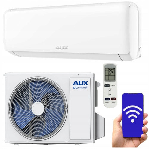 WALL AIR CONDITIONER AUX Q-SMART PLUS II 3,5 kW WiFi HEATING LED UV 40m2