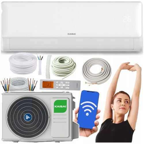 WALL AIR CONDITIONER KAISAI FLY+ KKWX-12RRA1 3,5 kW HEATING SET 3M bws.