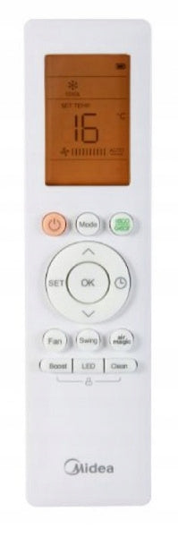 WALL AIR CONDITIONER MIDEA Xtreme Save Light 3,5kW KAGF-12NXD1-B1 Control with the remote control