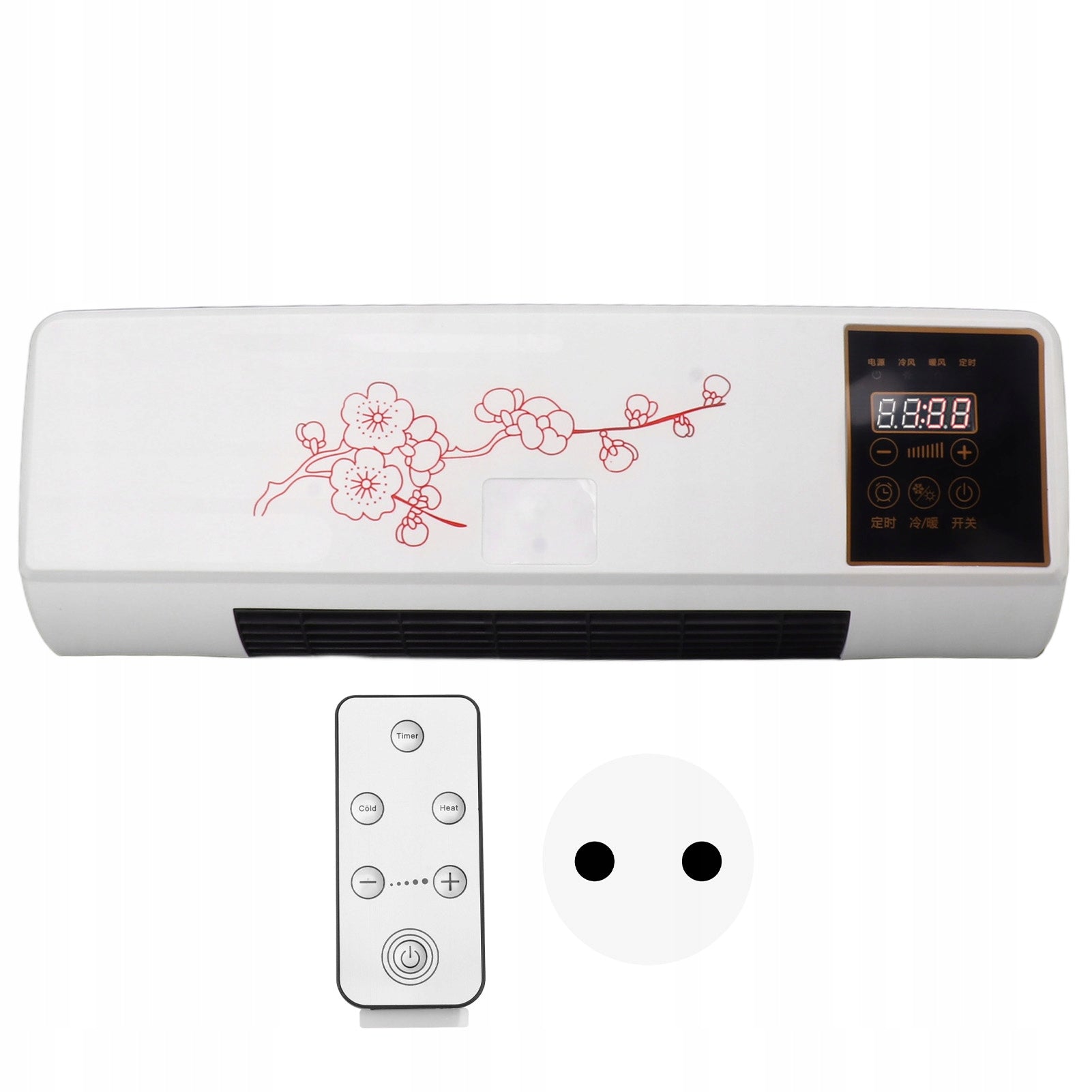 WALL AIR CONDITIONER WITHOUT OUTDOOR HEAT UNIT AND COOLING + REMOTE CONTROL Cooling power 1 W