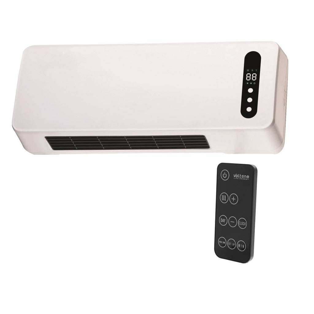 WALL AIR CURTAIN 1000W/2000W 3 TYPES OF AIR SUPPLY + REMOTE CONTROL LCD VOLTENO