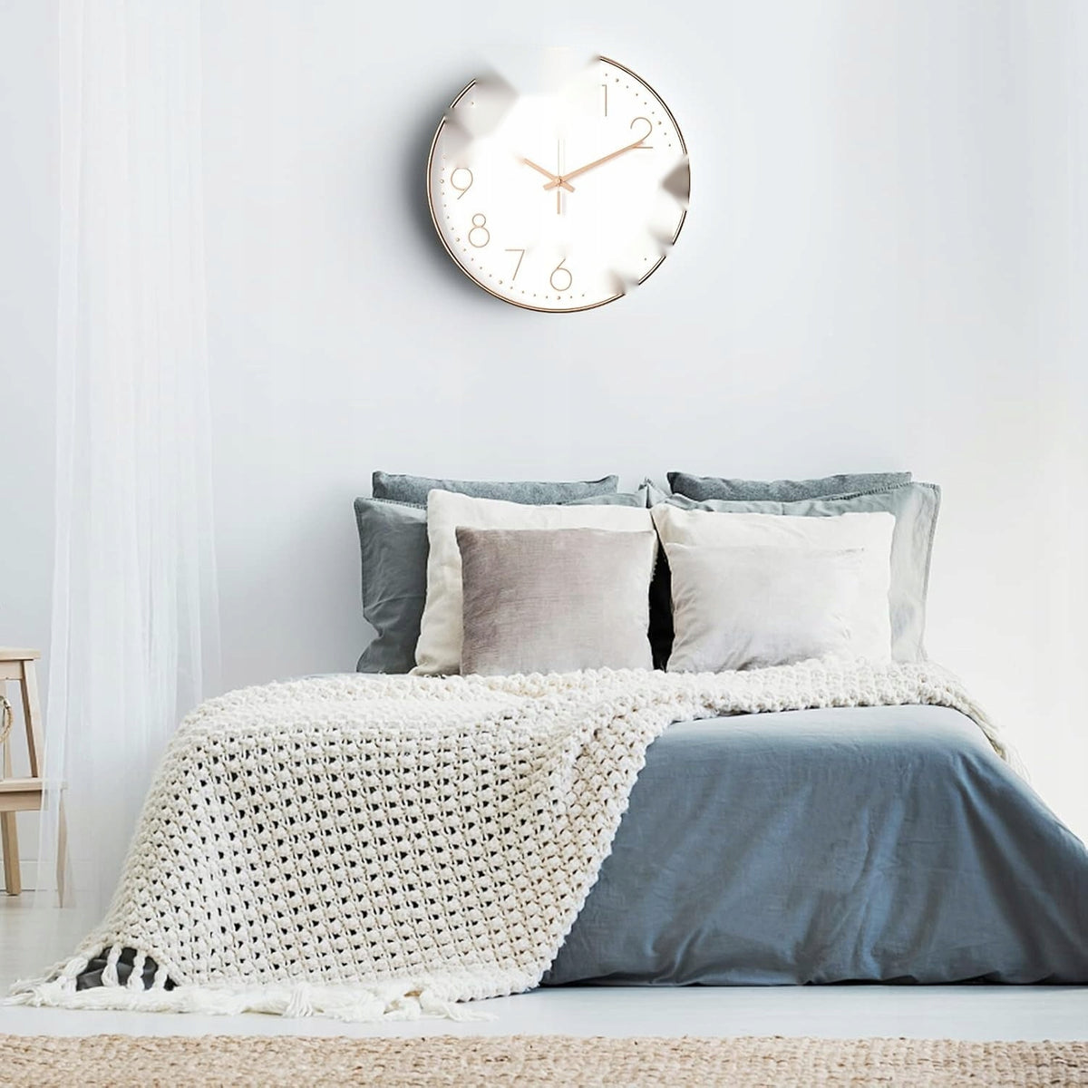 WALL CLOCK 30 CM ROUND MODERN QUIET ELEGANT QUARTZ HOUSE Manufacturer code 5908107963172